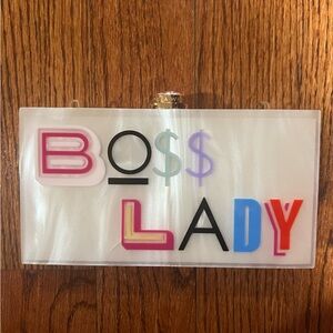 Sophia Webster “Boss Lady” iconic clutch bag purse handbag.